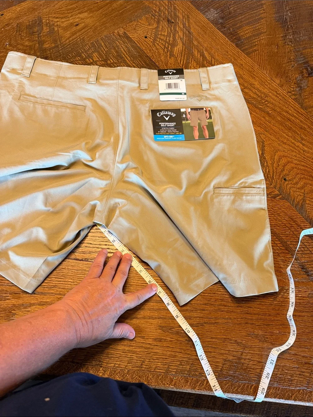 Callaway Men's performance Golf Shorts in Light Khaki Sz 40 brand new with tags